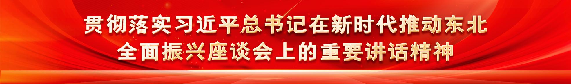 贯彻落实习近平总书记在新时代推动东北全面振兴座谈会上的重要讲话精神